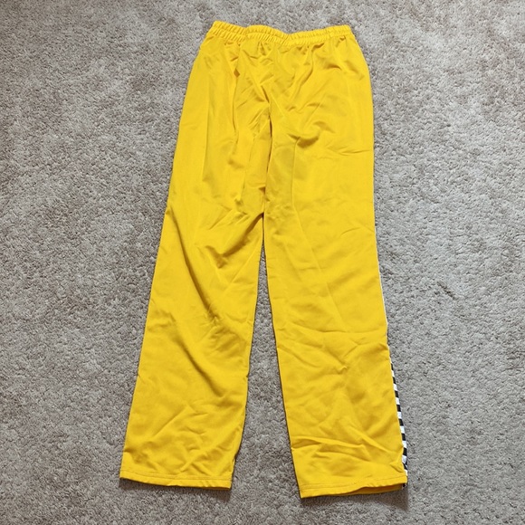 Yellow Checkered Lounge Jogger Sweatpants S - Picture 6 of 7